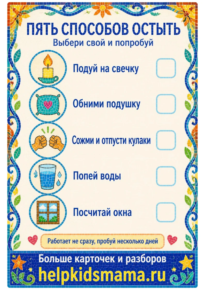 Пять способов остыть: лабиринт для печати