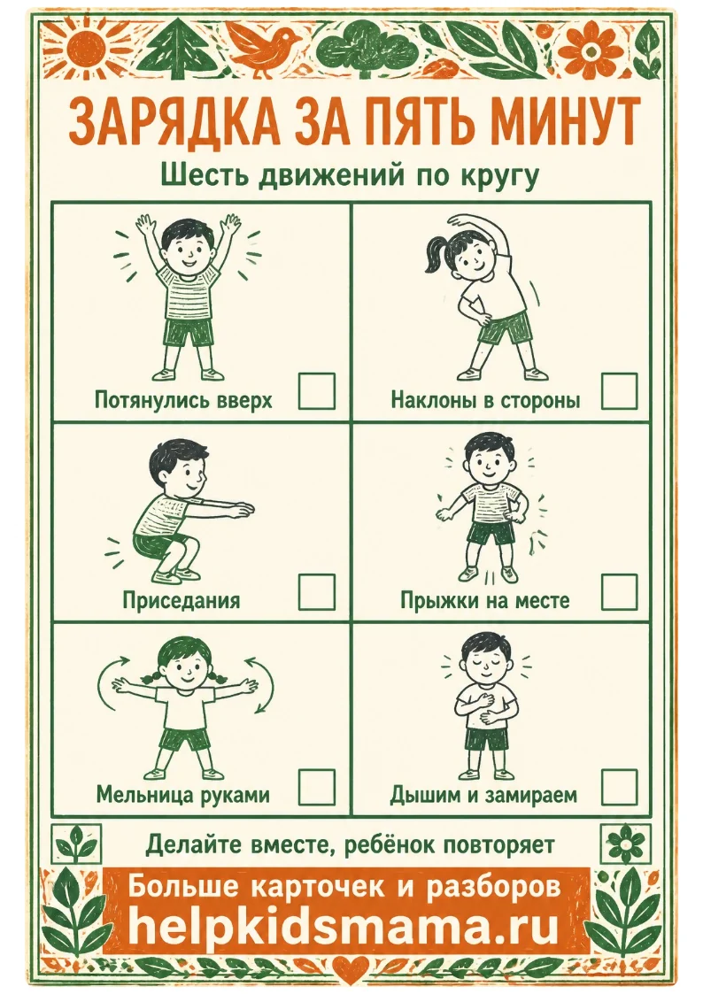 Зарядка за пять минут: лабиринт для печати