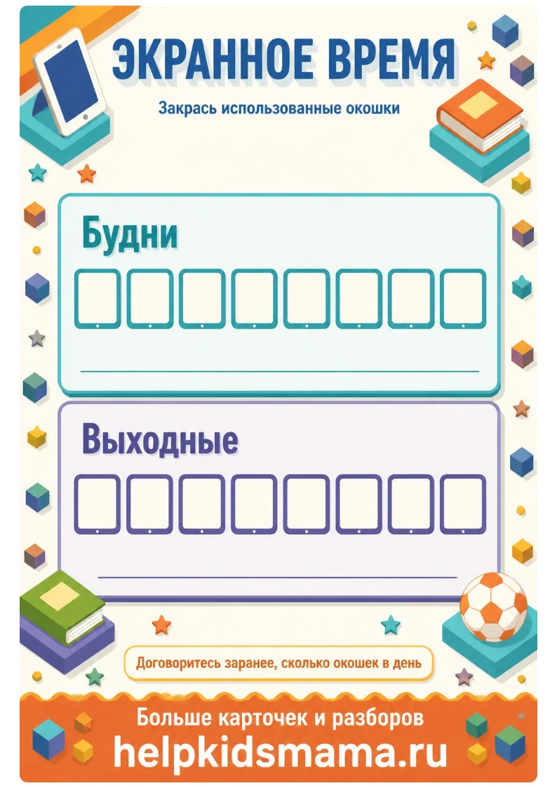 Экранное время: лабиринт для печати